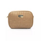 Chic Beige Shoulder Bag with Golden Accents