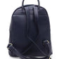 Chic Blue Backpack with Golden Accents