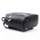 Chic Black Backpack with Golden Accents
