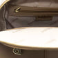 Chic Beige Backpack with Golden Accents