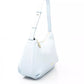 Elegant Light Blue Shoulder Bag with Golden Accents