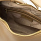 Beige Shoulder Bag with Golden Accents