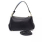 Elegant Black Golden-Detailed Shoulder Bag