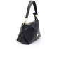 Elegant Black Golden-Detailed Shoulder Bag