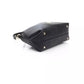 Elegant Black Golden-Detailed Shoulder Bag