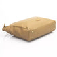 Chic Beige Shoulder Bag with Golden Accents