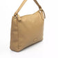 Chic Beige Shoulder Bag with Golden Accents