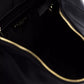 Elegant Black Shoulder Bag with Golden Accents