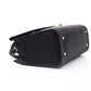 Elegant Black Polyethylene Shoulder Bag