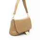 Golden Detail Beige Shoulder Bag