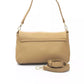 Golden Detail Beige Shoulder Bag