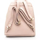 Chic Pink Backpack with Golden Accents