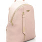 Chic Pink Backpack with Golden Accents