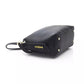 Elegant Black Shoulder Bag with Golden Accents