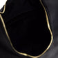 Chic Black Shoulder Bag with Golden Accents