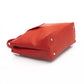 Elegant Red Shoulder Bag with Golden Accents