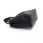 Elegant Black Shoulder Bag with Golden Accents