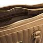 Beige Golden Detail Shoulder Bag