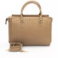 Beige Golden Detail Shoulder Bag