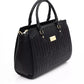 Elegant Shoulder Bag with Golden Accents
