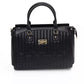 Elegant Shoulder Bag with Golden Accents