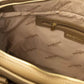 Elegant Beige Shoulder Bag With Golden Accents