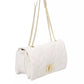 Beige Elegance Flap Shoulder Bag