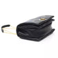 Elegant Black Shoulder Bag with Golden Accents