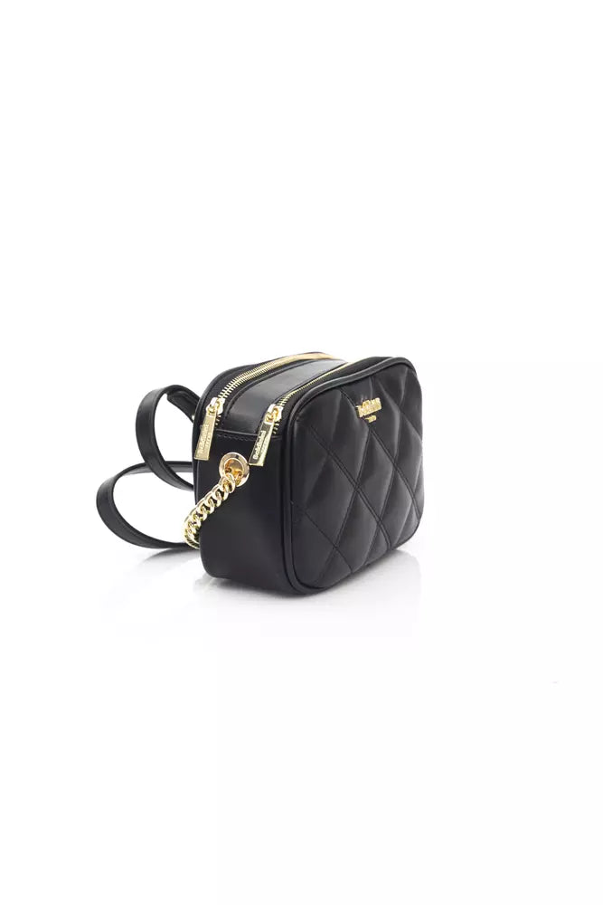 Elegant Shoulder Bag with Golden Accents