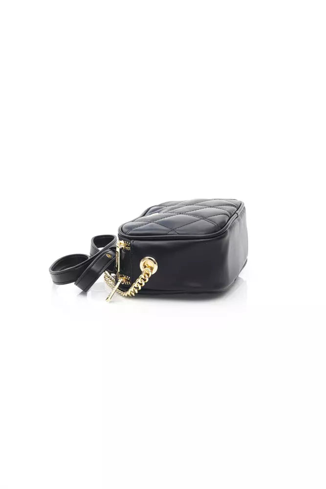 Elegant Shoulder Bag with Golden Accents