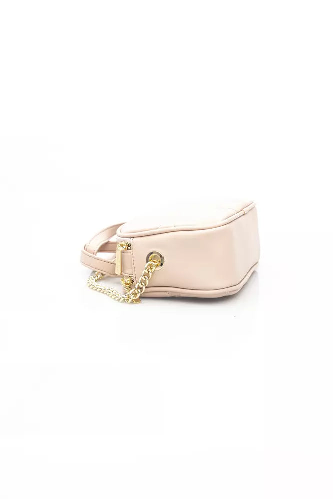 Elegant Pink Double Compartment Shoulder Bag