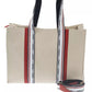 Elegant White Shoulder Bag with Logoed Lining