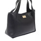 Elegant Black Magnetic Closure Handbag