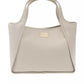 Chic Beige Magnetic Closure Handbag