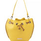 Golden Detail Yellow Shoulder Bag