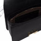 Chic Black Crossbody With Golden Accents