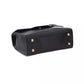 Elegant Black Shoulder Bag with Golden Accents
