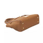 Chic Brown Crossbody Bag with Golden Accents