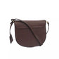 Chic Brown Crossbody Elegance with Golden Accents