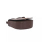 Chic Brown Crossbody Elegance with Golden Accents