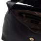 Chic Black Golden-Detailed Designer Handbag