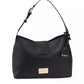 Chic Black Golden-Detailed Designer Handbag