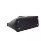 Chic Black Golden-Detailed Designer Handbag