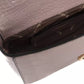 Elegant Pink Shoulder Flap Bag with Golden Accents