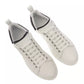 Sleek Monochrome Leather Sneakers