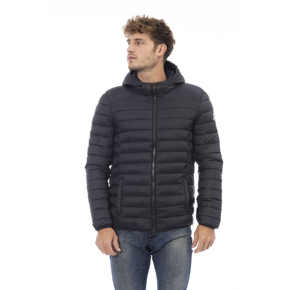 Elegant Quilted Men's Hooded Jacket