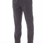Sleek Drawstring Trousers in Timeless Gray