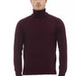 Elegant Burgundy Turtleneck Sweater for Men