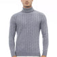 Elegant Light Blue Turtleneck Sweater