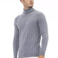 Elegant Light Blue Turtleneck Sweater